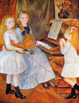 daughters of catulle mendes Pierre Auguste Renoir Oil Paintings